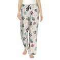 thumbnail image 1 of Cat Paw Print Pattern Women'S Pajama Pants Drawstring Pj Bottoms Pants With Pockets Small, 1 of 6
