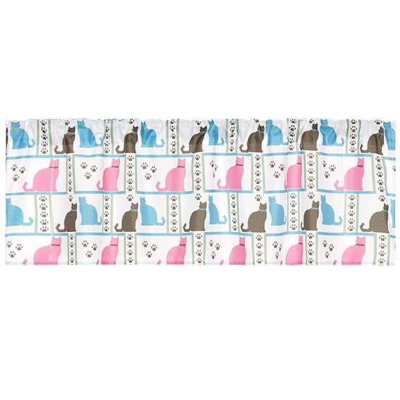Cat Paw Print Shower Curtain or Valance