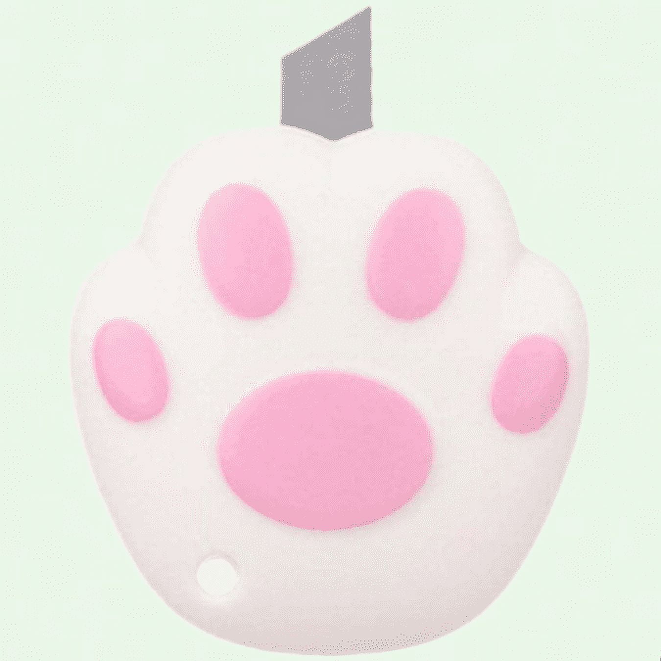 Cat Paw Shaped Mini Box Cutter, Retractable Utility Knives with Chain