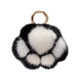 thumbnail image 1 of Cat Paw Squeeze, Keychain for Car Keys, Cat Keychain, 3X3 In, Black White Fluffy, Bag Charm Chain, Backpack Hanging, Daily Use, 1 Pc, 1 of 8