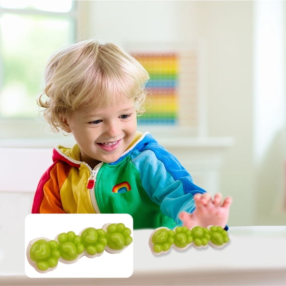 Cat Paw Squishy Soft Sticky Squeeze Toys, Cute Squishies Stress Balls Fidget Toys for Relaxation Focus and Desk Decor (Green)