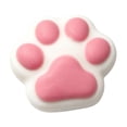 thumbnail image 1 of Cat Paw Squishy Toy with Slow Rising Design, Single Pack, White with Pink Pads, for Relaxation, 1 of 5