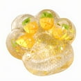 thumbnail image 1 of Cat Paw Squishy Toys,Stress Relief Toys,Clear Pink Crystal Slime with Embedded Fruit Charms for Kids and Adults, Stress Relief and Creative Play Toy, 1 of 6