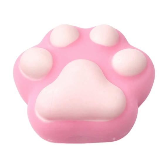 Cat Paw Squishy with Slow Rising Foam, Pink, for Kids and Adults, Relaxation Toy