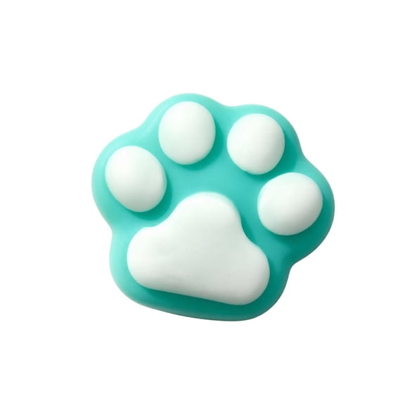 Cat Paw Squishy with Soft Squeezable Design, 1-Pack, Teal, for Relaxation, Toy