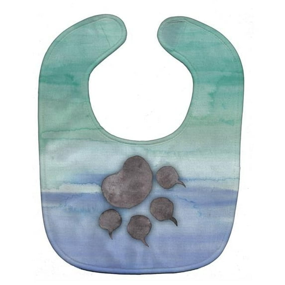 Cat Paw Watercolor Baby Bib