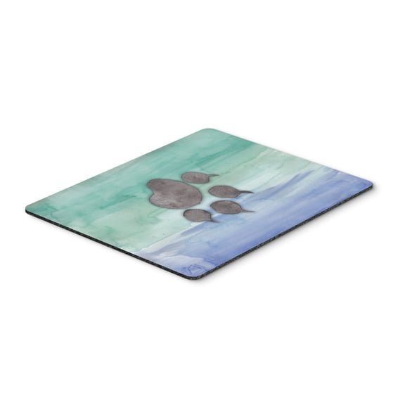 Cat Paw Watercolor Mouse Pad Hot Pad or Trivet