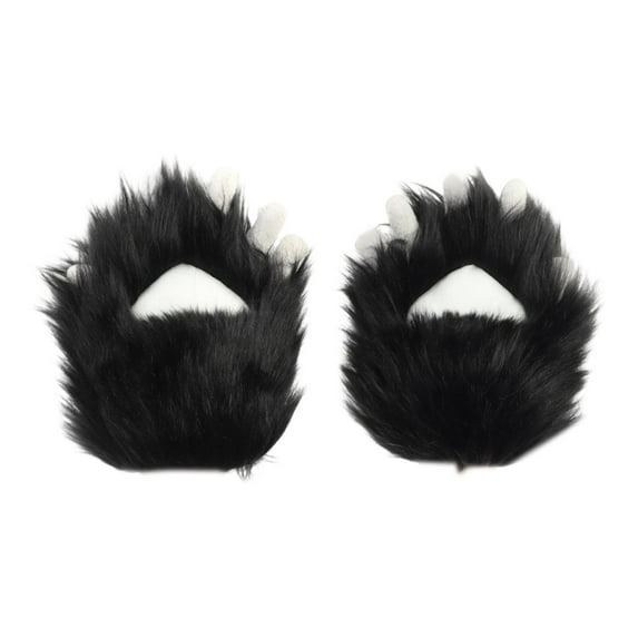 Cat Paws Gloves Cosplay Cat Paw Gloves Animal Claws Simulated Plush for Party Festival Stage Performance