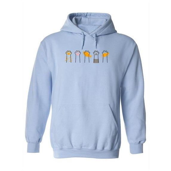 Cat Paws Hoodie Women -Image by Shutterstock, Female 4X-Large