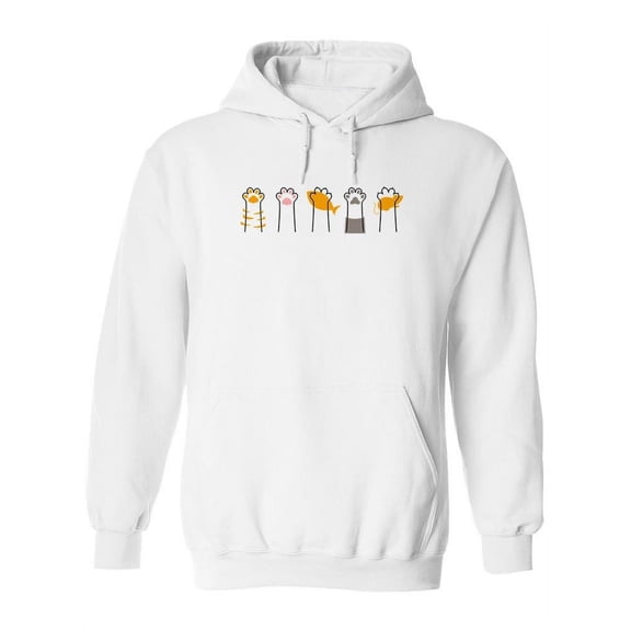 Cat Paws Hoodie Women -Image by Shutterstock, Female 5X-Large