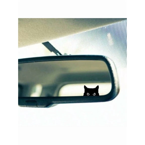 Cat Peeker Decal Car Decal Black Cat Peeker Sticker Blank Button Vinyl Decal Car Stickers Vinyl Stickers Eject Sticker Cat Deca