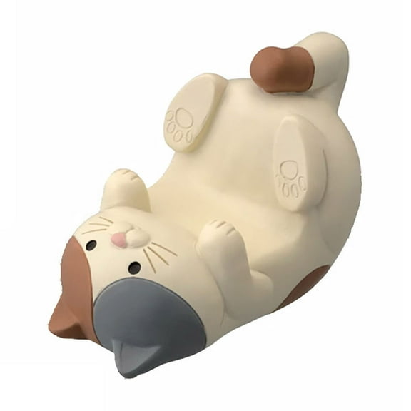 Cat Pen Holder Resin Multifunctional For Phone Tablet Glasses Pencil Storage Desk Decoration