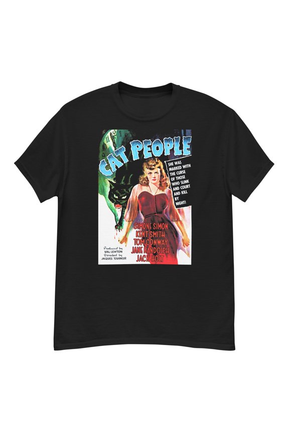 Cat People '42 cult horror film fan art t-shirt