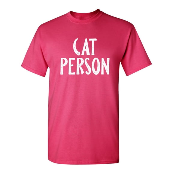 Cat Person Sarcastic Humor Graphic Novelty Funny Youth T Shirt