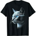 thumbnail image 1 of Cat Pet Animal - Blue Eyes Art Cat T-Shirt, 1 of 3