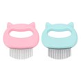thumbnail image 1 of Cat Pet Hair Removal and Massaging Shell Comb Brush - 2 Pack, 1 of 6