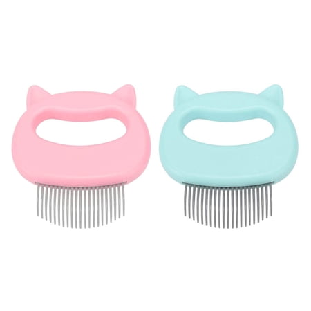 Cat Pet Hair Removal and Massaging Shell Comb Brush - 2 Pack