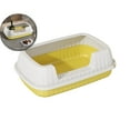 thumbnail image 1 of Cat Pet Litter Tray Sandbox Deep Loo with Sifting Litter Pedal Pan Cat Potty Toilet Cat Bedpan for Kitty Rabbit Travel, 1 of 6