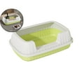 thumbnail image 1 of Cat Pet Litter Tray Sandbox Deep Loo with Sifting Litter Pedal Pan Cat Potty Toilet Cat Bedpan for Kitty Rabbit Travel, 1 of 6