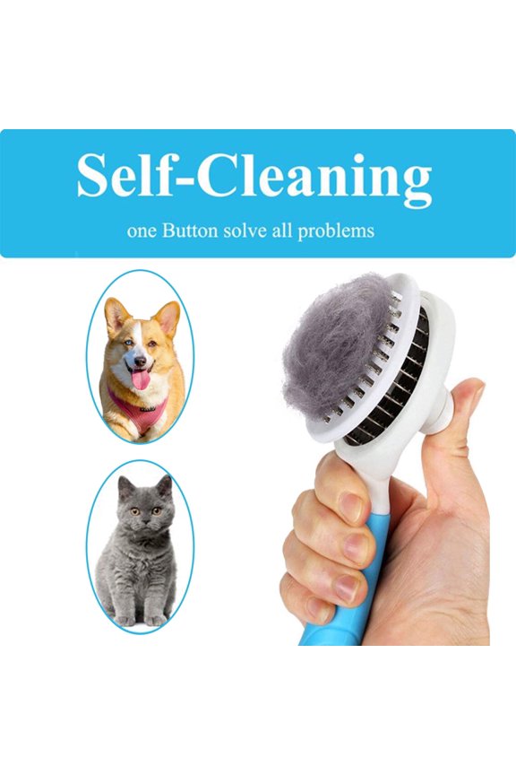 Cat Pet Self Groomer Brush Wall Corner Grooming Hair Comb Massage Tool Toy