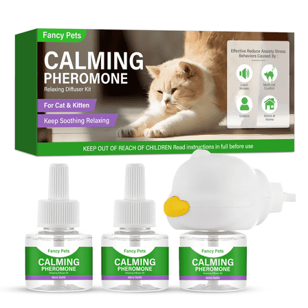 Cat Pheromones Calming Diffuser, Effective Cat Anxiety Diffuser, Professional Stress Relief for Pet Anxiety