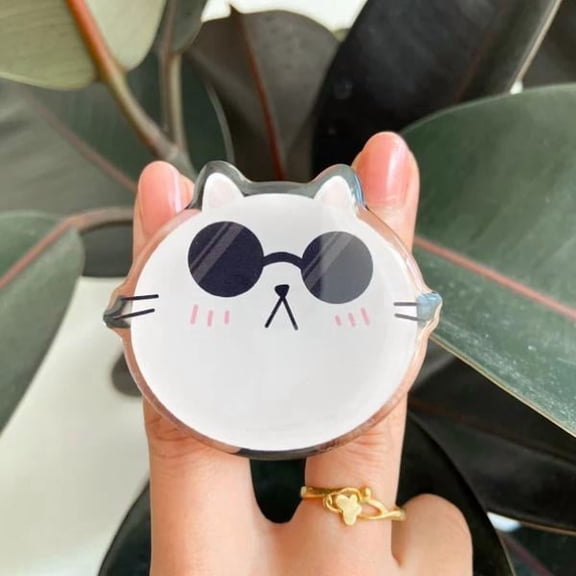 Cat Phone Grip, Cute Griptok for Phone, Acrylic Stand, MagSafe Compatible, Best Gift for Cat Lovers and Phone Accessories