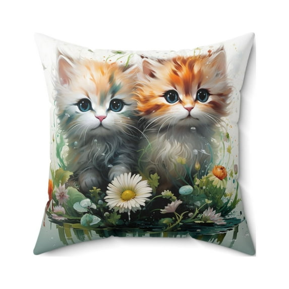 Cat Pillow, Bedroom Pillow, Sofa Pillow, Throw pillow, Kitten Pillow