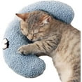 thumbnail image 1 of Cat Pillow, Ultra Soft Fluffy Pet Calming Toy for Joint Relief Sleeping Improve Machine Washable, 1 of 7