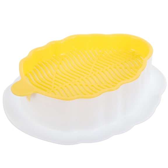 TABLZONE Cat Grass Planter with Double-Layer Design, Assorted Colors, Plastic Storage Pot for Indoor Plants