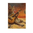 thumbnail image 1 of Cat Playing Guitar Garden Flag 28"x40" Double-Sided Yard Flags for Outside Outdoor All Seasonal Decoration, 1 of 6