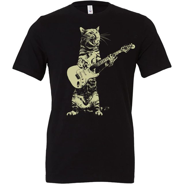 Cat Playing Guitar Kitten Plays Guitarist Rockstar Vietnam Ubuy T Shirt