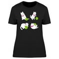 thumbnail image 1 of Cat Playing With Green Yarn T-Shirt Women -Image by Shutterstock, Female x-Large, 1 of 2