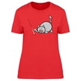 thumbnail image 1 of Cat Playing With Laser Pointer T-Shirt Women -Image by Shutterstock, Female x-Large, 1 of 2