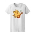 thumbnail image 1 of Cat Plays Guitar Cartoon T-Shirt Women -Image by Shutterstock, Female Small, 1 of 4