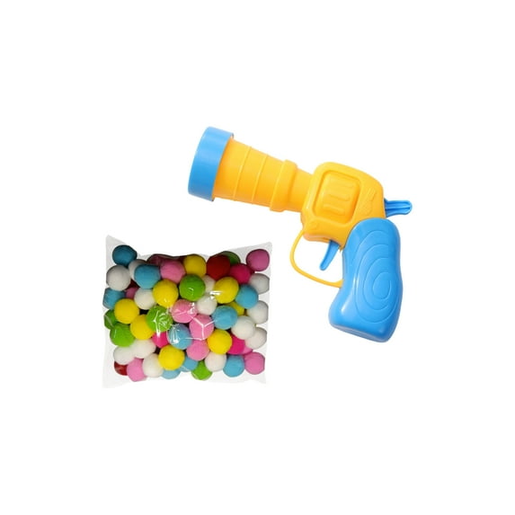 Cat Plush Ball Launcher Gun For Cats, Silent Self-Entertainment Toy With 100 Soft Plush Balls, Pet-Safe Interactive & Solo Play To Ease Boredom And Reduce Separation Anxiety