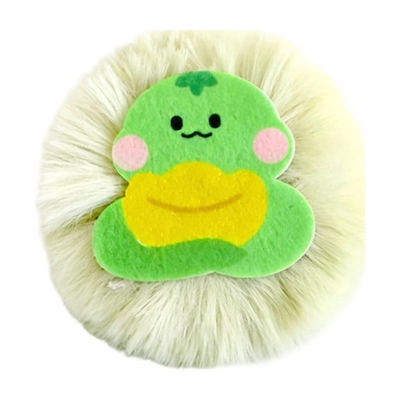 Cat Plush Ball Toys, Catnip Rattle Stone Interactive Fuzzy Sphere Soft Self-Playing Exercise Pet Product Indoor Feline Enrichment Boredom Relief Teeth Cleaning Green