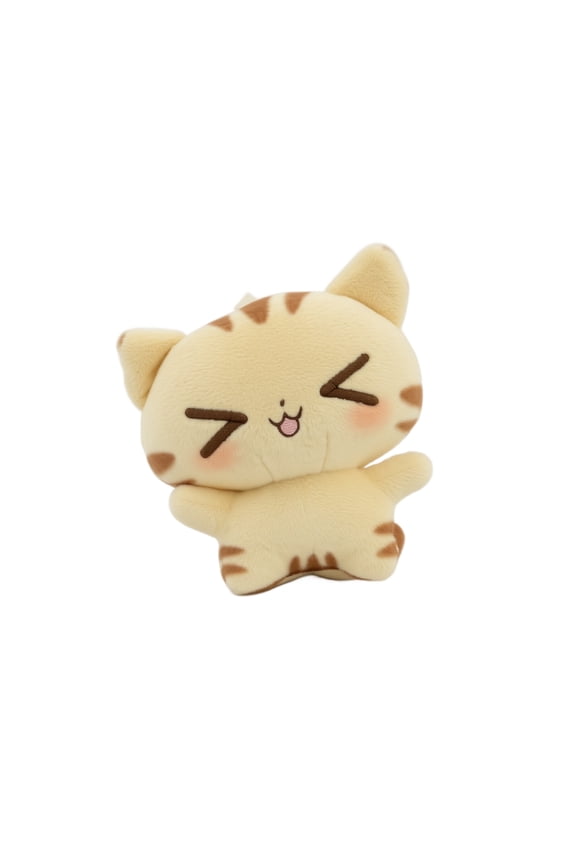 Cat Plush Charm, Burnt Kitty Design For Bag Backpack Keys Gift
