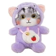 thumbnail image 1 of Cat Plush Toy Colorful Fuzzy Stuffed Cat Plush Toy For Children Birthday Christmas Gift For 3-6 Year Old, 1 of 12