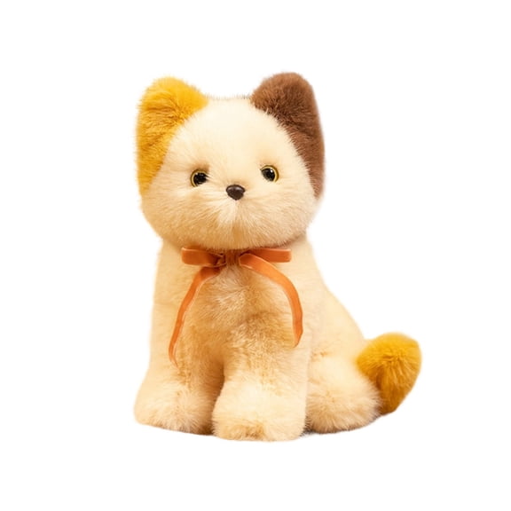 Cat Plush Toys Lifelike Valentine'S Gift Plush Plushie Birthday Present Realistic Stuffed Animals Cuddly Huggable Pillow Toy E - 25cm