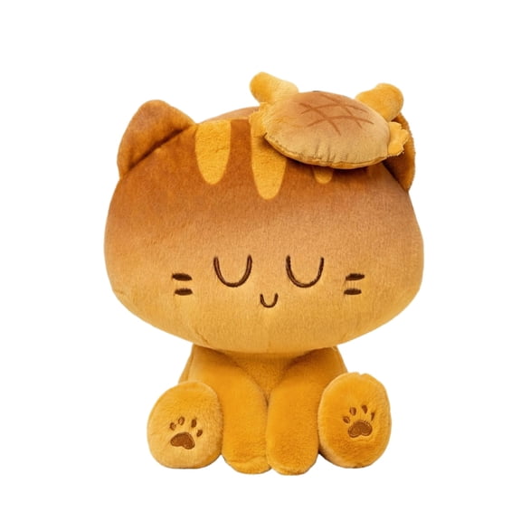 Cat Plush Toys Stuffed Animal, Cute Bread Loaf Cat Plush Toy - 8.6" Soft Huggable Stuffed Animal Novelty Gift Doll for Cat Lovers, Perfect for Cuddling and Decor, 1Pcs F
