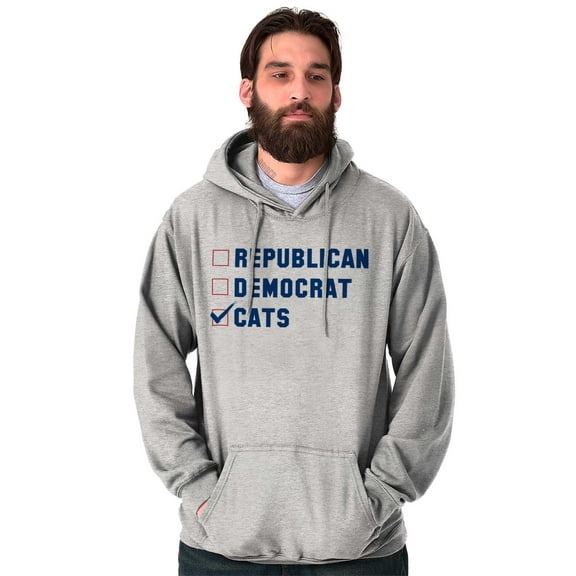 Cat Political Funny Election Politics Hoodie Sweatshirt Women Men Brisco Brands S