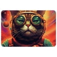 thumbnail image 1 of Cat Polyester Non-Slip Machine Washable Bath Rugs Office Mat Floor Mats, 1 of 6