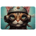 thumbnail image 1 of Cat Polyester Non-Slip Machine Washable Door Rug Game Mat Door Mats, 1 of 6