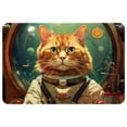 thumbnail image 1 of Cat Polyester Non-Slip Machine Washable Door Rug Game Mat Kitchen Rug Office Rugs, 1 of 6