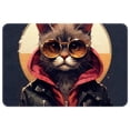 thumbnail image 1 of Cat Polyester Non-Slip Machine Washable Outdoor Carpet Door Mat - Door Rug - Door Rugs, 1 of 6