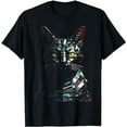 thumbnail image 1 of Cat Polygon Fantasy Artwork - Cat Motif Animal Cat T-Shirt, 1 of 3