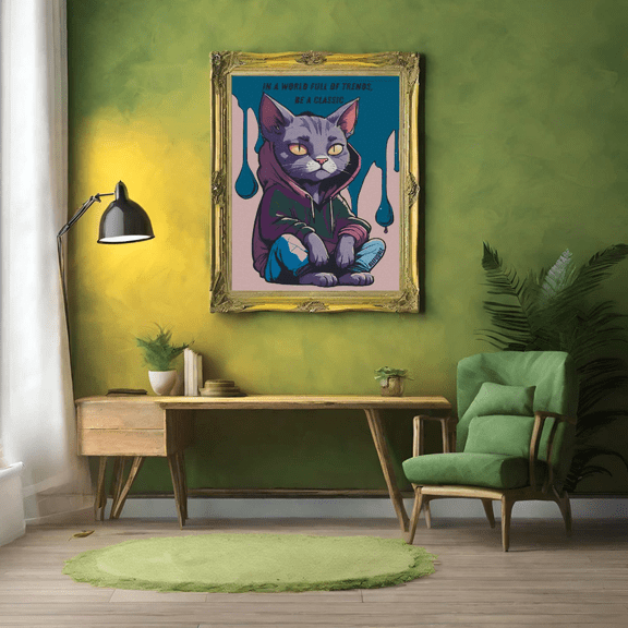 Cat Poster , Inspirational Wall Decor, Poster Home Decor , Poster Print Only