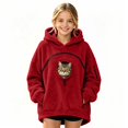 thumbnail image 1 of Cat Pouch Hoodie for Kids Girls Boys Oversized Pet Carrier Kangaroo Pocket Pullover Sweatshirt Soft Fleece Hoodie with Dog Pouch Warm Fall Fashion Animal Holder Hoodie Sweatshirts, 1 of 5
