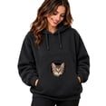 thumbnail image 1 of Cat Pouch Hoodie Pet Carrier Sweatshirt Large Pocket Pullover Shirt Big Size Front Dog & Cat Carrier Sweatshirts, 1 of 5