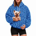 thumbnail image 1 of Cat Pouch Hoodie Pet Carrier Sweatshirt Large Pocket Pullover Shirt Sweatshirts for Cat Dog Wearable Long Sleeve Hooded, 1 of 4